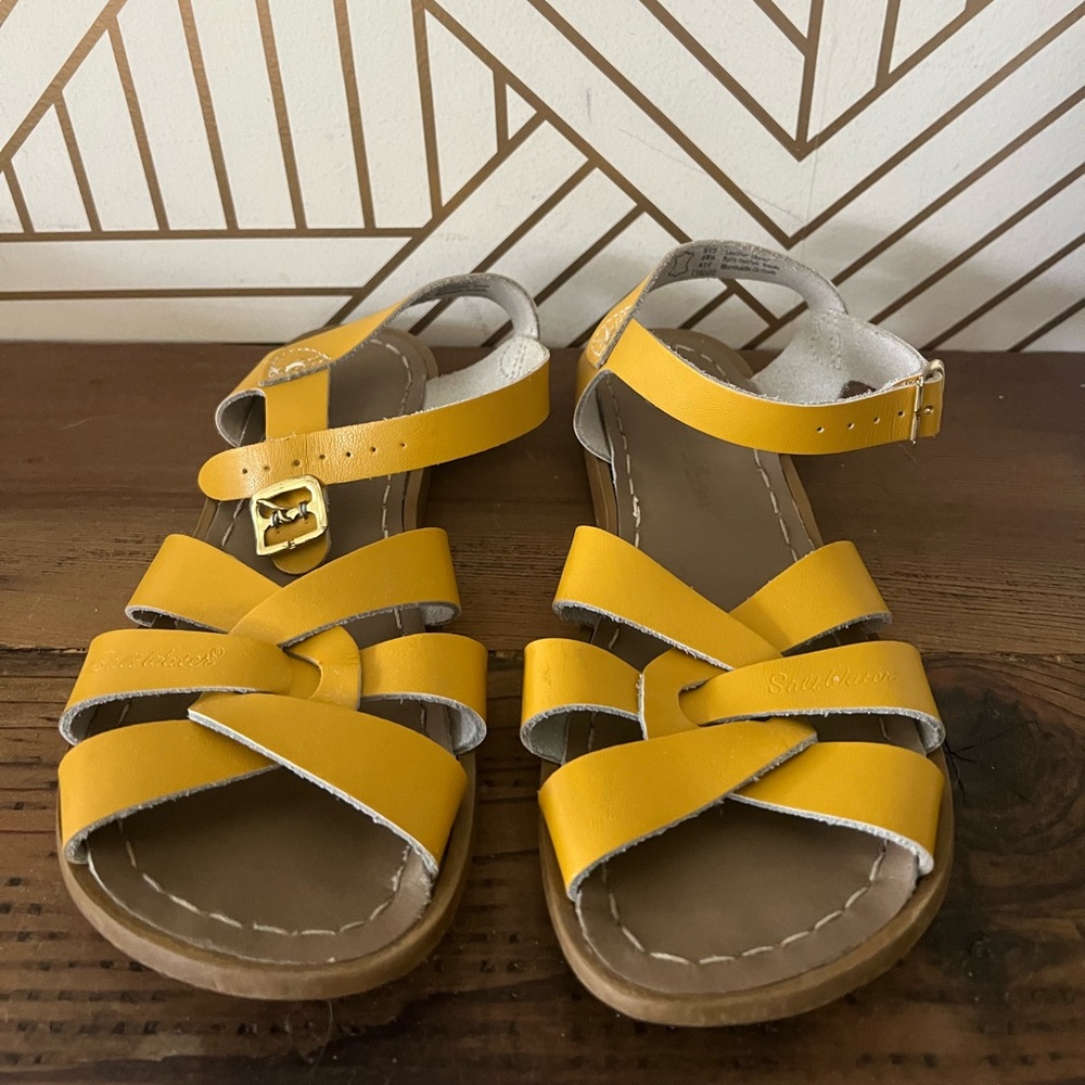 Salt Water Sandals by Hoy - Mustard Yellow Kids Sandals